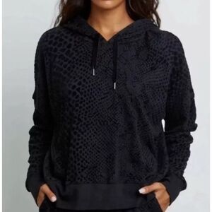 Rails Black Textured Hoodie